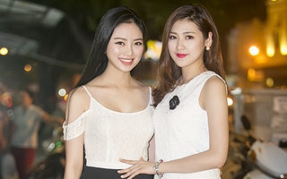 Á hậu Tú Anh váy ngắn xinh tươi, khoe sắc bên Hoa hậu Ngọc Anh